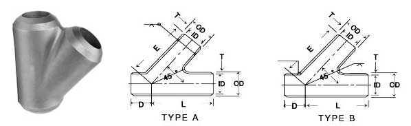 lateral-tee-dimensions